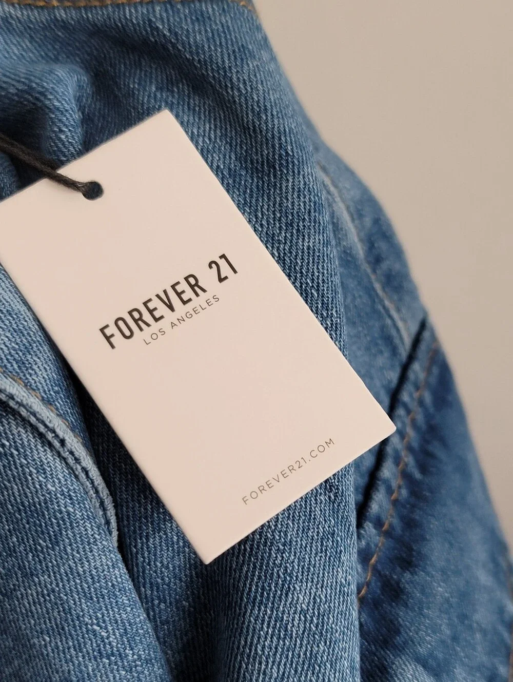 NEW Forever 21 Denim Cargo Maxi Skirt Large Medium Wash Y2K - Picture 8 of 8
